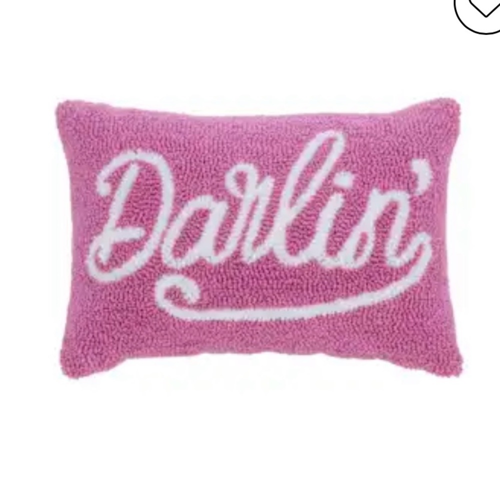 Ashland Pink and White Accent Pillow